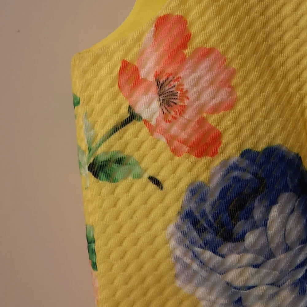 Iris & Ivy Girl's Bright Yellow Floral Dress